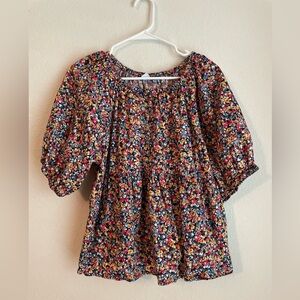 Old Navy Women's Floral Blouse 100% Cotton - Multicolor  size L